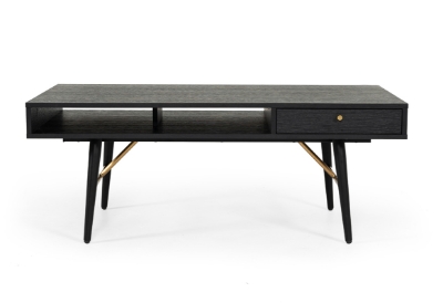 Picture of Modrest Billy Modern Black Oak & Gold Coffee Table