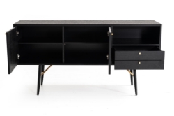 Picture of Modrest Billy Modern Black Oak & Gold Buffet