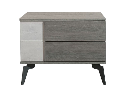 Picture of Nova Domus Palermo Italian Modern Faux Concrete & Grey Nightstand