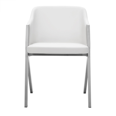 Picture of Modrest Darcy Modern White Leatherette Dining Chair (Set of 2)