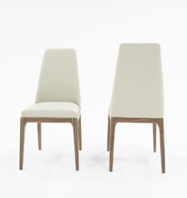 Picture of Modrest Encino Modern Grey & Walnut Dining Chair (Set of 2)