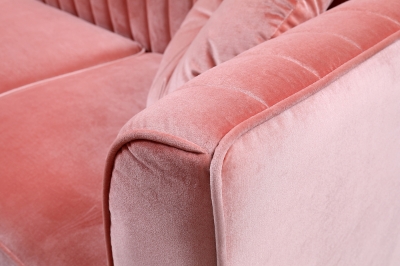 Picture of Divani Casa - Rachel Modern Pink Velvet Left Facing Sectional Sofa