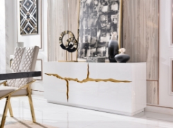 Picture of Modrest Aspen Modern White & Gold Buffet