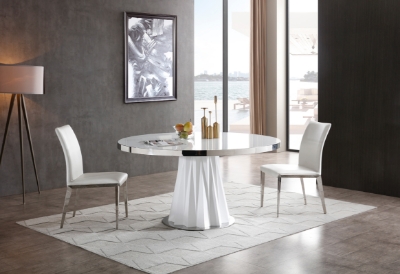 Picture of Modrest Cabaret Modern White Round Dining Table