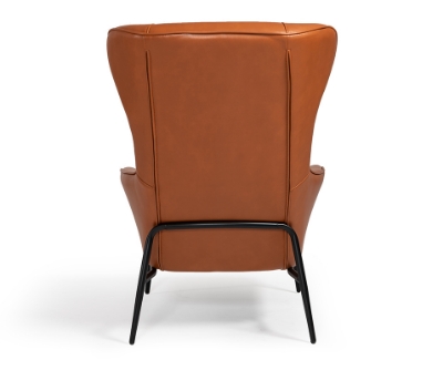 Picture of Divani Casa Susan Modern Orange Leatherette Lounge Chair