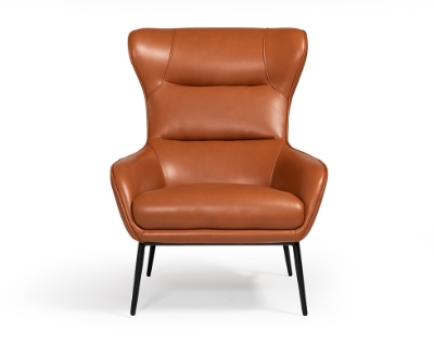 Picture of Divani Casa Susan Modern Orange Leatherette Lounge Chair