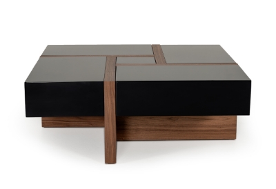 Picture of Modrest Makai Modern Black & Walnut Coffee Table