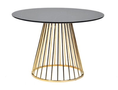 Picture of Modrest Holly Modern Black & Gold Round Dining Table