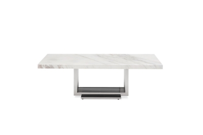 Picture of Modrest Kingsley Modern Marble & Stainless Steel Coffee Table