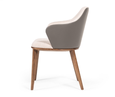 Picture of Modrest Megan Modern Beige & Grey Dining Chair