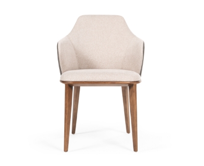 Picture of Modrest Megan Modern Beige & Grey Dining Chair