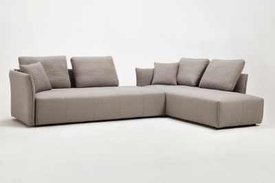 Picture of Divani Casa - Polson Modern Light Grey Fabric Modular  Sectional Sofa Bed