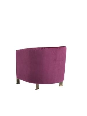 Picture of Divani Casa Anthony Modern Pink & Gold Accent Chair