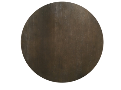 Picture of Modrest Marie Modern Concrete & Brown Oak Round Coffee Table