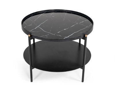 Picture of Modrest Randal Modern Round Black Metal Coffee Table