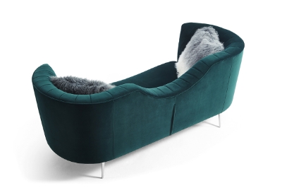 Picture of Divani Casa Loretta Modern Green Velvet Sofa