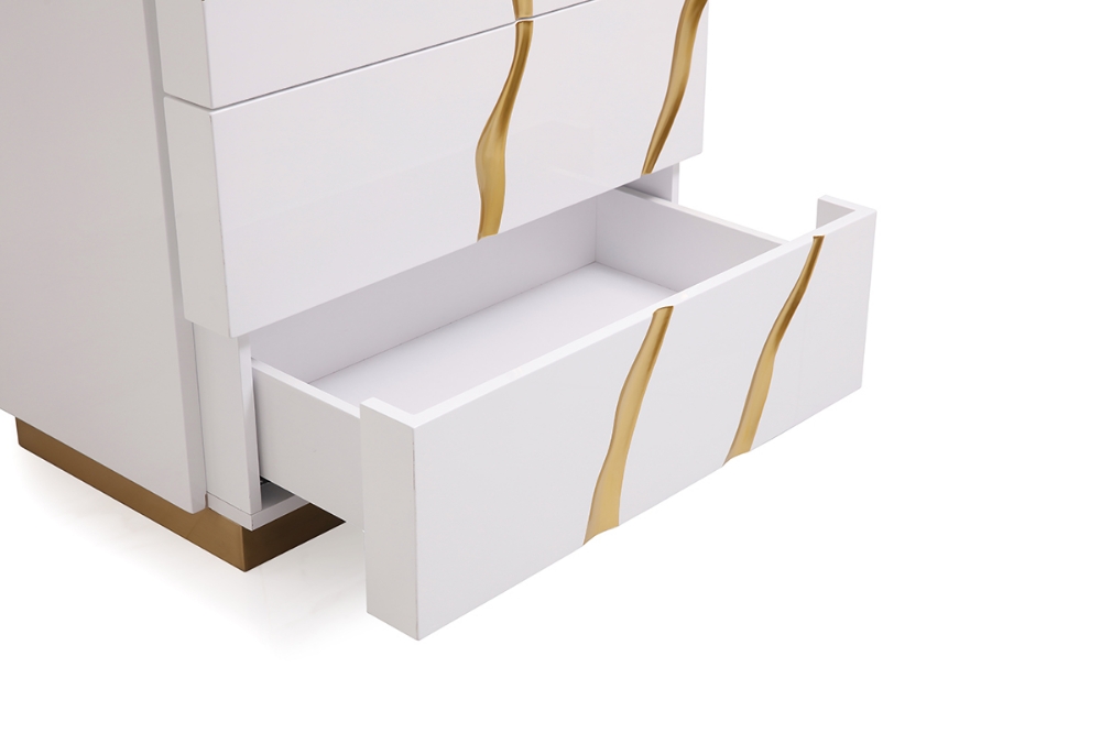 Picture of Modrest Aspen Modern White & Gold Chest