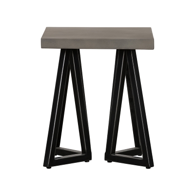 Picture of Modrest Richmond Modern Concrete & Black Metal End Table