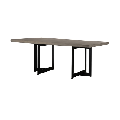 Picture of Modrest Sharon Modern Concrete & Black Metal Dining Table