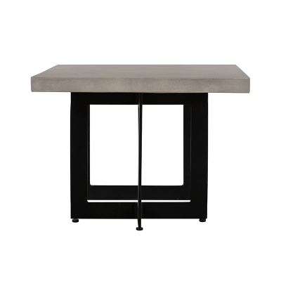 Picture of Modrest Sharon Modern Concrete & Black Metal Dining Table