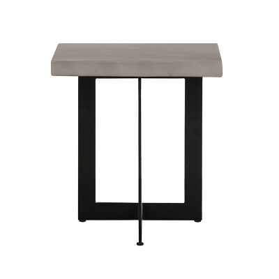 Picture of Modrest Sharon Modern Concrete & Black Metal End Table