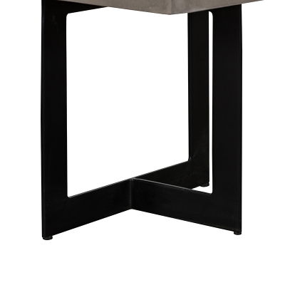 Picture of Modrest Sharon Modern Concrete & Black Metal End Table