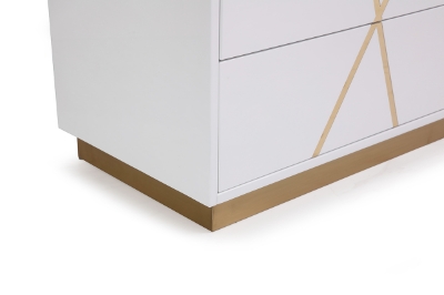 Picture of Modrest Nixa  Modern White & Gold Dresser