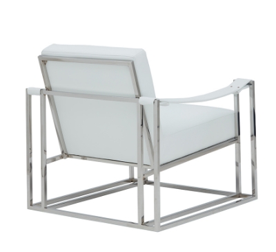 Picture of Modrest Larson Modern White Leatherette Accent Chair