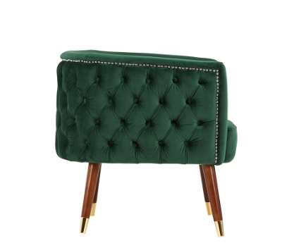 Picture of Modrest Bethel Modern Green Velvet Accent Chair