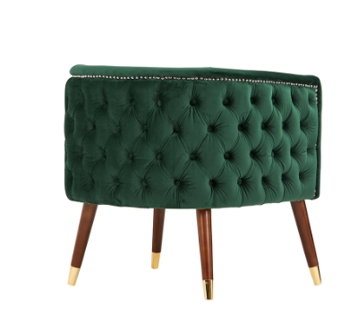 Picture of Modrest Bethel Modern Green Velvet Accent Chair