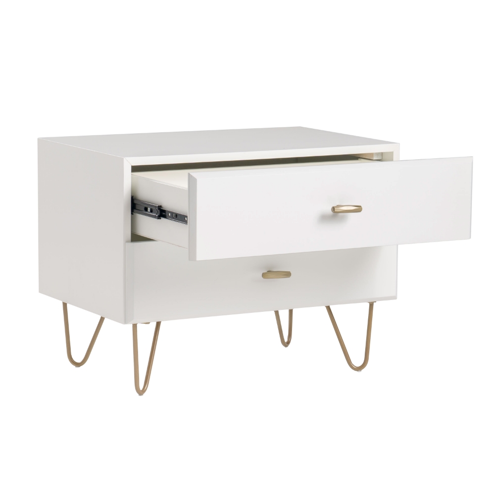 Picture of Modrest Bryan - Modern White Nightstand