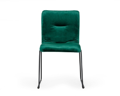 Picture of Modrest Yannis - Modern Green Fabric Dining Chair (Set of 2)