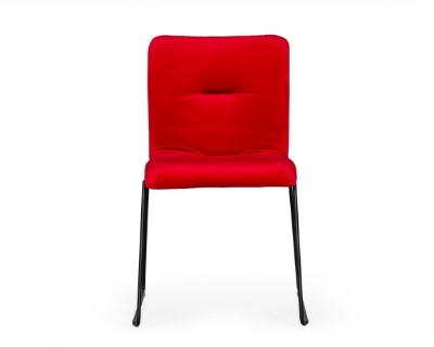 Picture of Modrest Yannis - Modern Red Fabric Dining Chair (Set of 2)