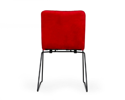 Picture of Modrest Yannis - Modern Red Fabric Dining Chair (Set of 2)