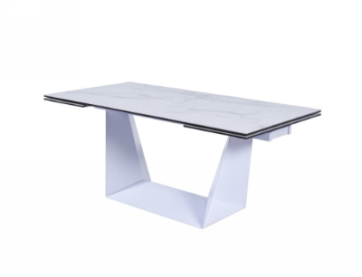 Picture of Modrest Baldwin - Modern White Ceramic Extendable Dining Table