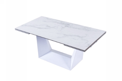 Picture of Modrest Baldwin - Modern White Ceramic Extendable Dining Table