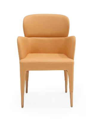 Picture of Modrest Ogden - Modern Peach & Rosegold Dining Armchair