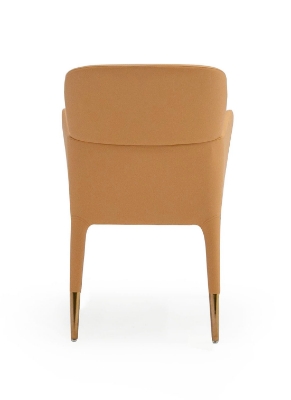 Picture of Modrest Ogden - Modern Peach & Rosegold Dining Armchair