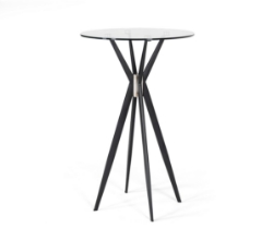 Picture of Modrest Kaitlyn - Modern Black Bar Table 