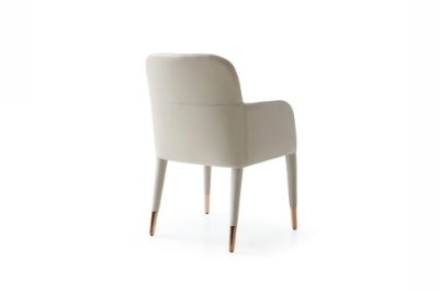 Picture of Modrest Cortina - Modern Beige Eco-Leather Dining Arm Chair