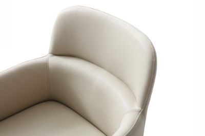 Picture of Modrest Cortina - Modern Beige Eco-Leather Dining Arm Chair