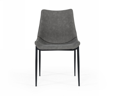 Picture of Modrest Frasier - Modern Grey Eco-Leather Dining Chair (Set of 2 )