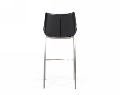 Picture of Modrest Dave - Modern Black Eco-Leather Bar Stool (Set of 2)