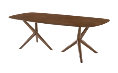 Picture of Modrest Utah - Modern Walnut Rectangular Dining Table