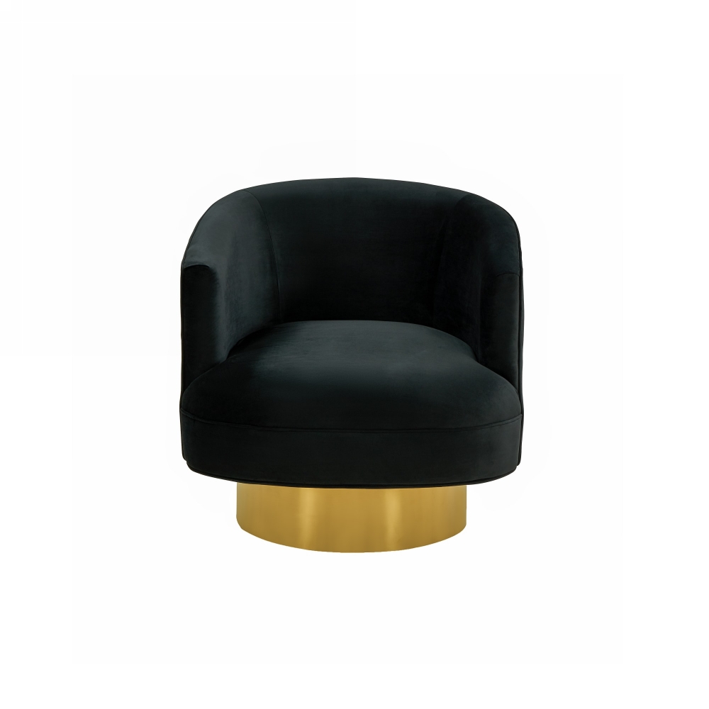 Picture of Divani Casa Basalt - Modern Black Fabric Accent Chair