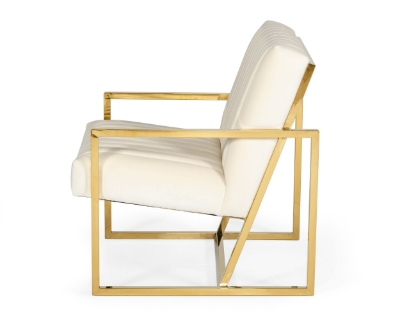 Picture of Divani Casa Baylor - Modern Off-White Accent Chair