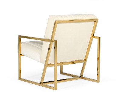 Picture of Divani Casa Baylor - Modern Off-White Accent Chair