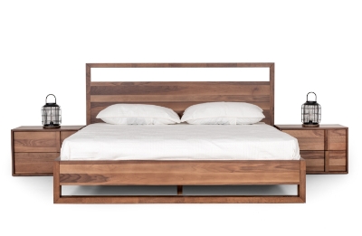 Picture of Eastern King Nova Domus Berlin - Modern Walnut Bed