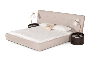 Picture of Modrest Brittany - Modern Beige Fabric Bed 