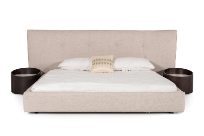 Picture of Modrest Brittany - Modern Beige Fabric Bed 